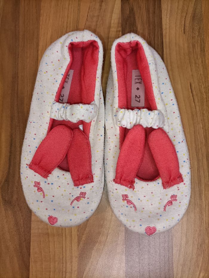 Chaussons lapins blanc et rose 27 tex - photo numéro 3