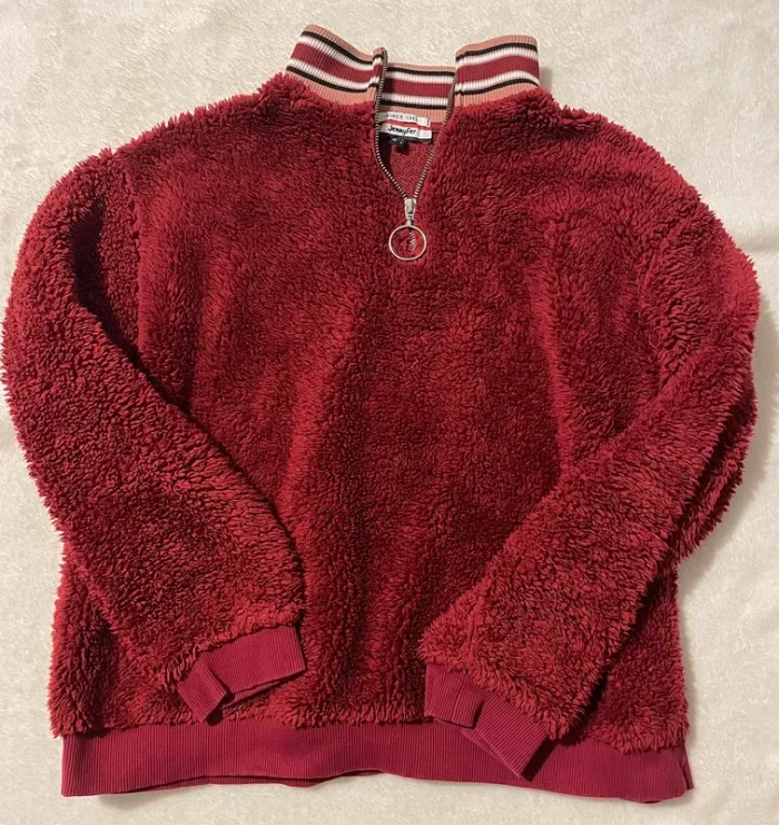 Pull rouge polaire - Jennyfer - Taille L