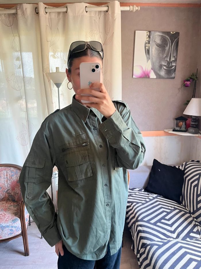 Chemise vintage country Santiags cow-boy motard y2k destroy drip - photo numéro 3