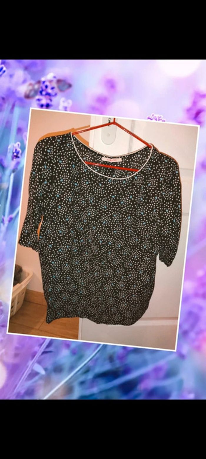 Blouse manches courtes camaïeu