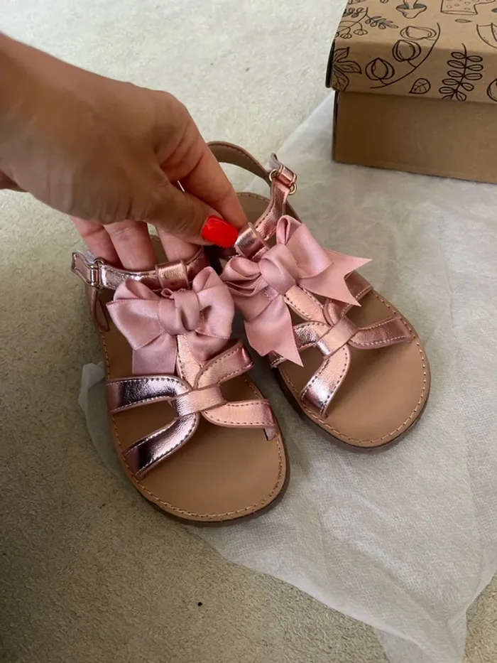 Sandales rose doré – Taille 30 🌸 - photo numéro 8