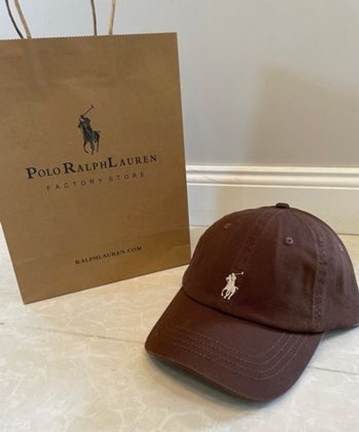 Casquette marron Ralph Lauren