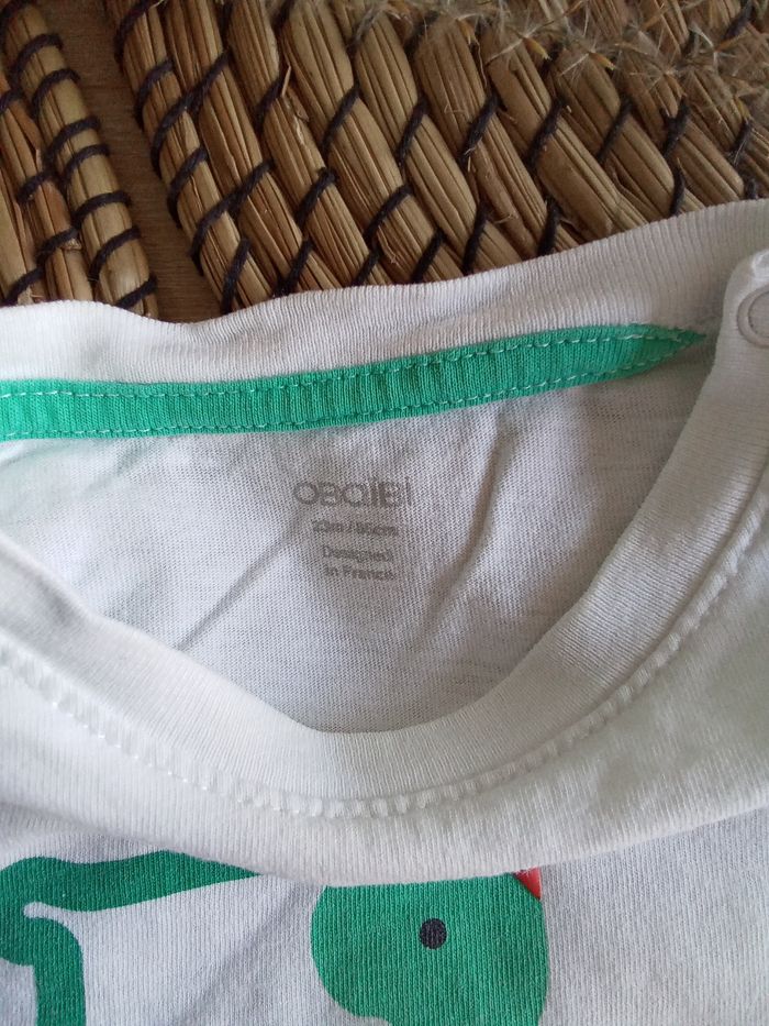 Tee shirt manches longues imprimé Obaibi taille 18/24 mois - photo numéro 5