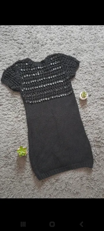 Robe pull grosse maille