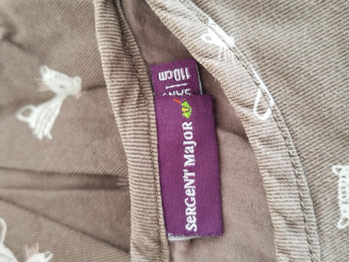 Robe manches courtes marron thème chats Sergent Major taille 5 ans - photo numéro 3