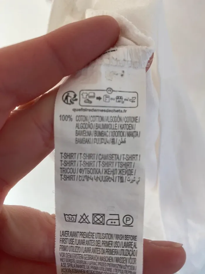 T-shirt kiabi blanc imprimé fleur - photo numéro 6