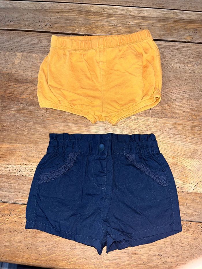 Lot de 2 shorts 9 mois