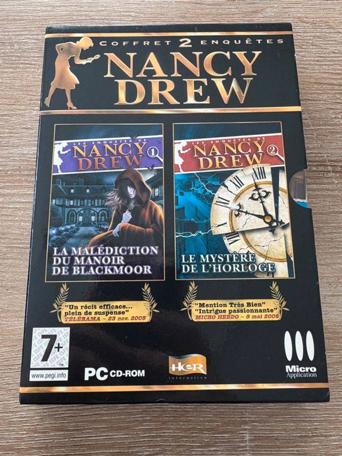 Coffret 2 enquêtes Nancy drew pc vintage - photo numéro 1
