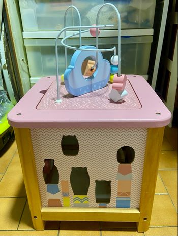 Table multiactivité bébé rose