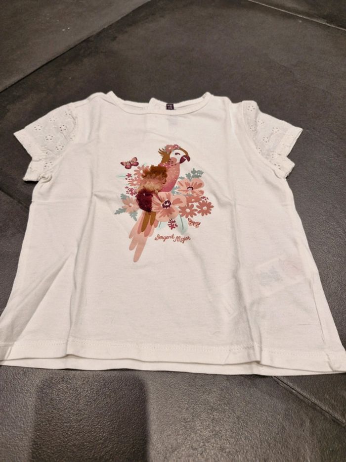 T-shirt fille Mon voisin Perroquet Sergent Major fille 6 ans