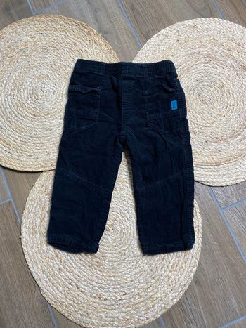 Pantalon velours noir 18 mois
