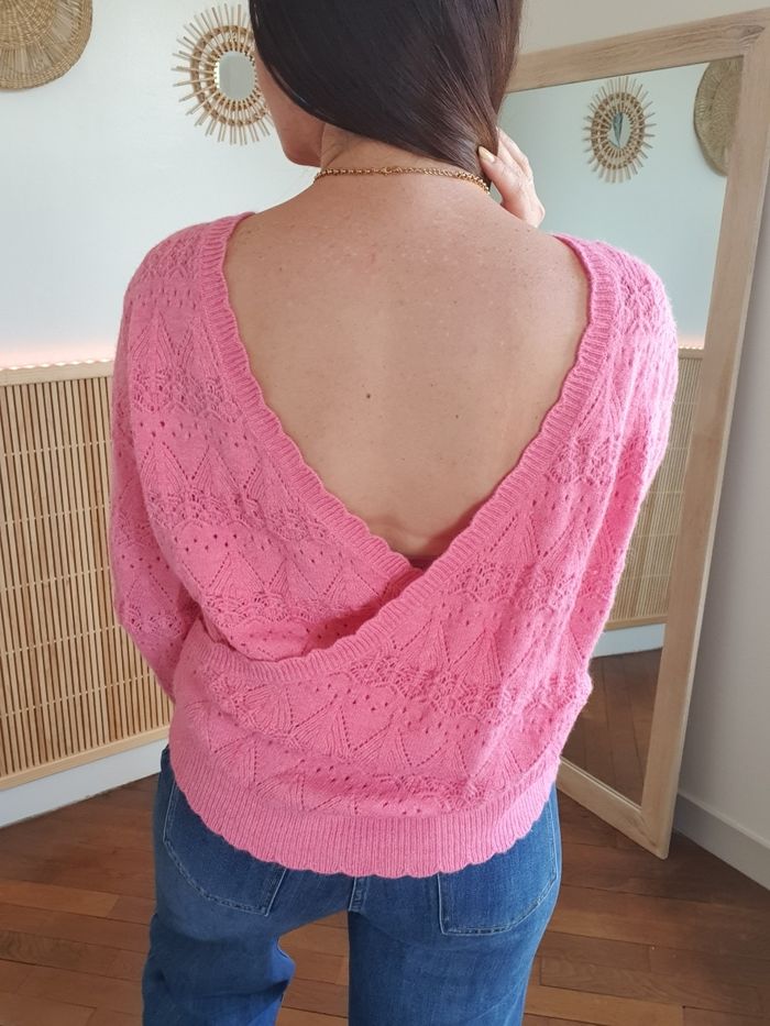 Pull réversible rose Sete cache-cœur Taille unique - photo numéro 3