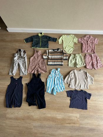 Lot vêtements bébé garçon 18 mois – Mi-saison, varied styles