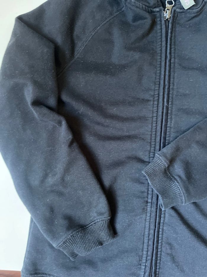 Gilet noir zippé 8 ans caprice de fille - photo numéro 4