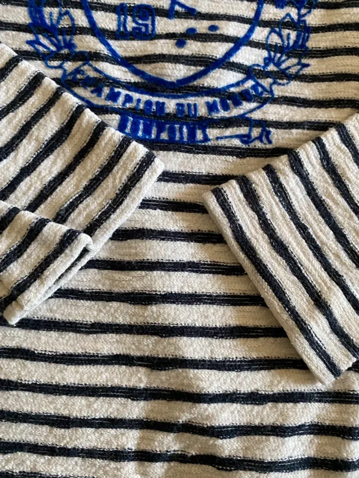 T-shirt Bonpoint marinière 4 ans - photo numéro 4