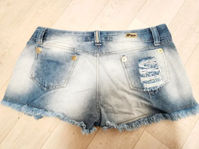 Short en jean destroy Luana Jeans - Taille 44 - photo numéro 2