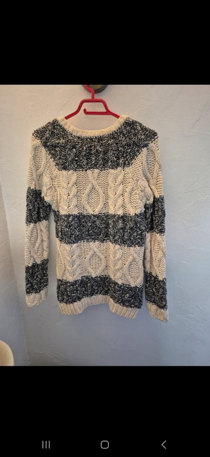 Pull grosses mailles torsadées zara - photo numéro 2