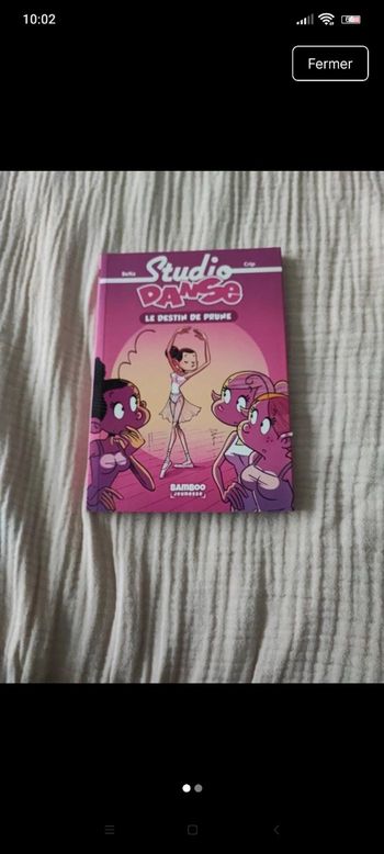 Livre studio danse le destin de prune.