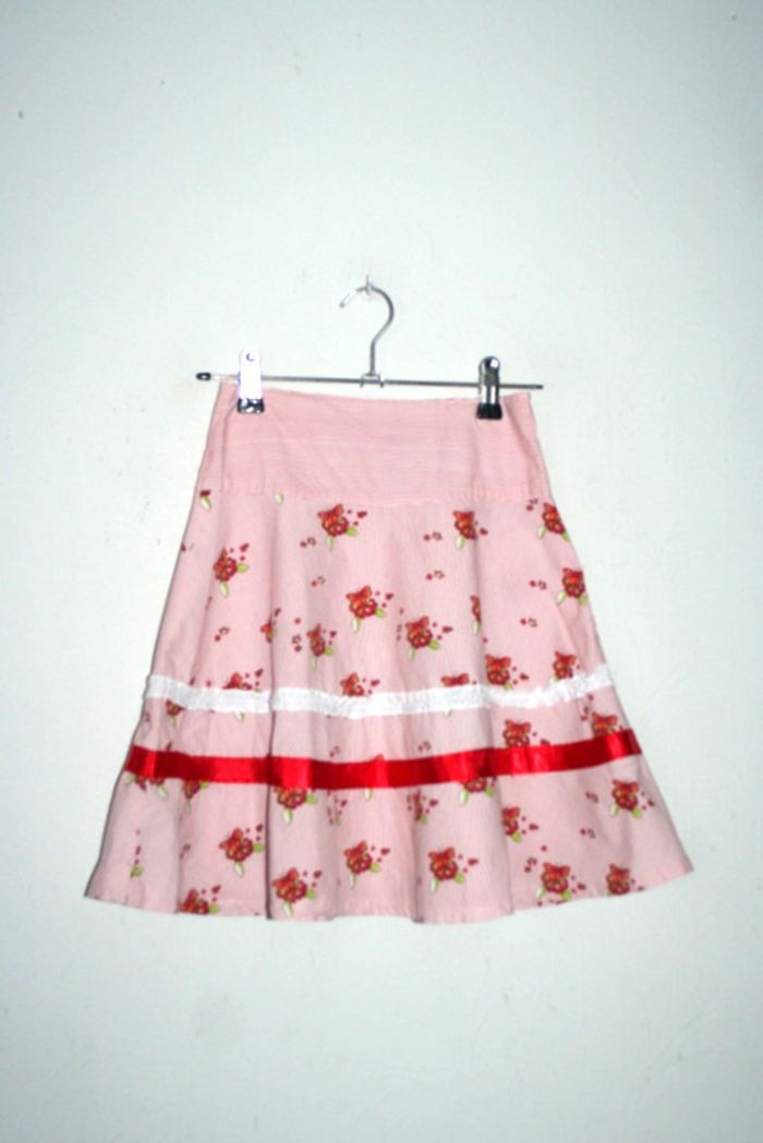 Jupe légère rose clair Poccopiano 7/8 ans