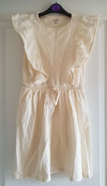 Robe sans manches écru