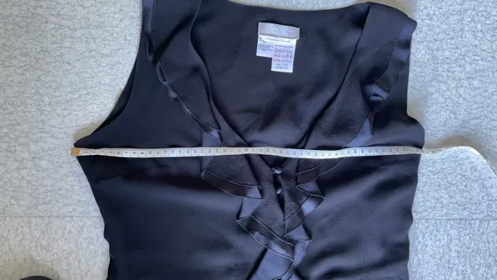 Robe noir 100% soie MaxMara - photo numéro 9