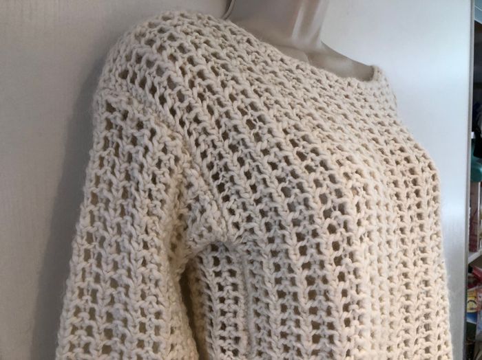 Esprit pull blanc cassé taille M - photo numéro 12