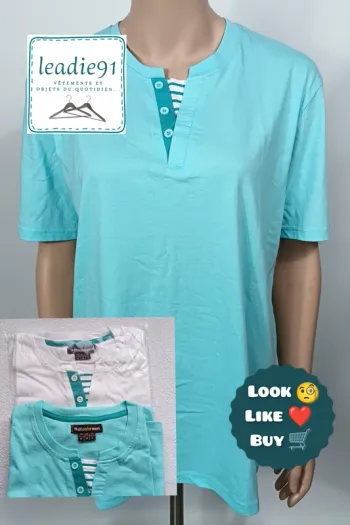 lot de 2 tee-shirt Atlas for Men homme 38 NEUF