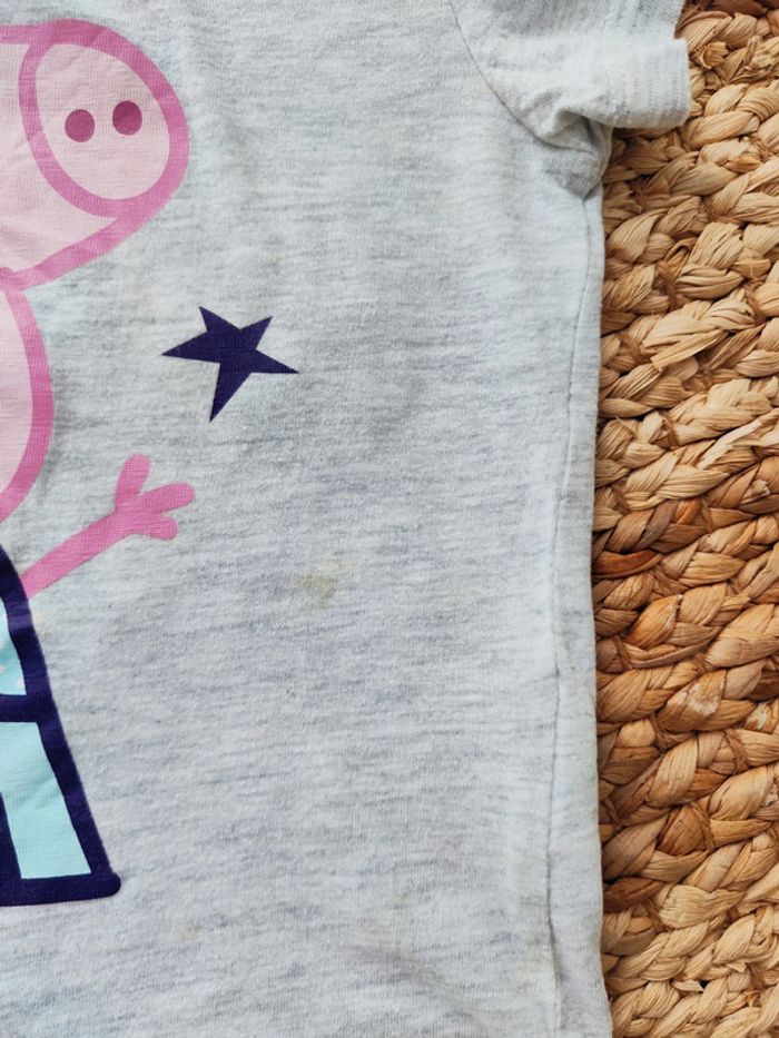 Lot de deux tee-shirts fille 24 mois Pat Patrouille et Peppa Pig - photo numéro 4