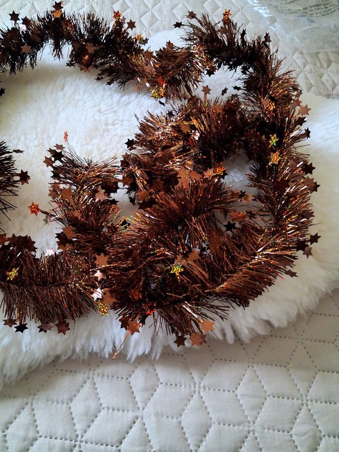 Lot de 2 guirlandes de Noël 🎄  marron - photo numéro 2