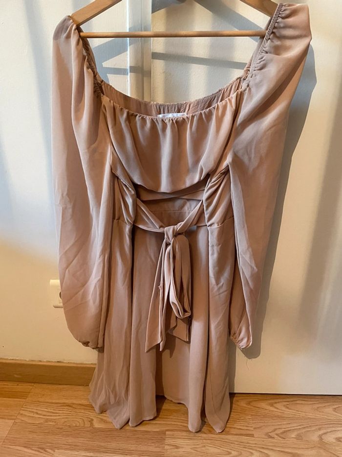 Robe manches longues rose pâle - photo numéro 2