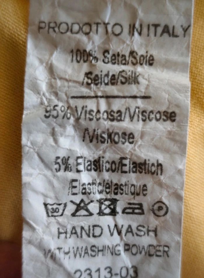Blouse en soie jaune sans manches Esvivid - photo numéro 7