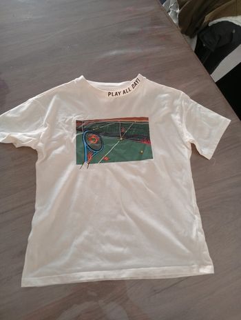 T-shirt dessin tennis garçon 10 ans