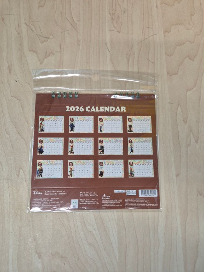 Calendrier Disney 2026 : Zootopie - photo numéro 2