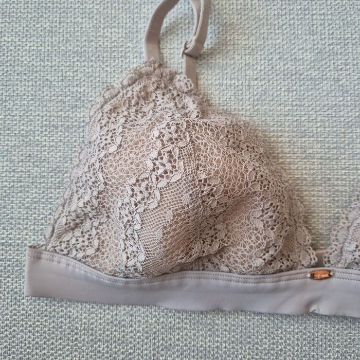 Soutien gorge triangle coque fine creme taupe - Etam - Taille 90C - photo numéro 2