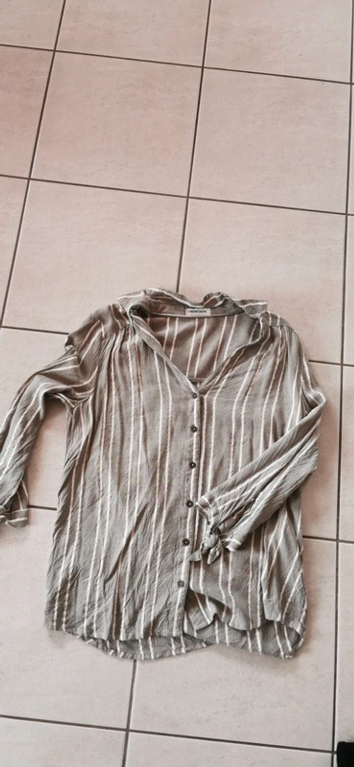 Chemise vert doré