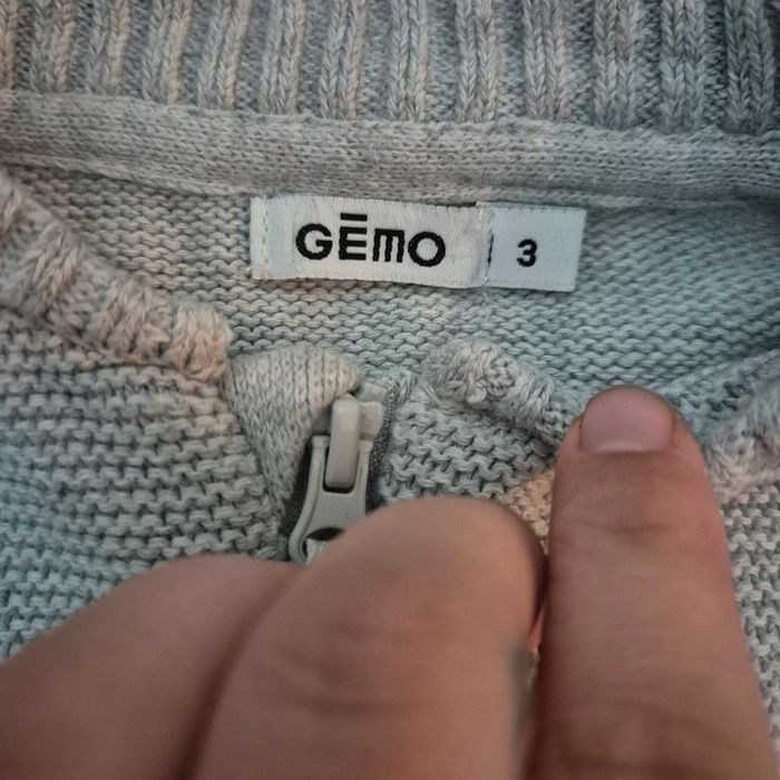 Gilet fin gris taille 3 ans Gémo - photo numéro 3
