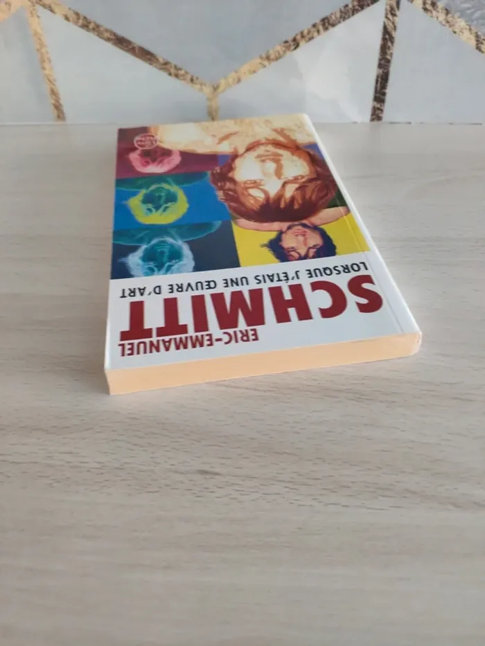 Livre poche lorsque j'étais une œuvre d'art Schmitt - photo numéro 4