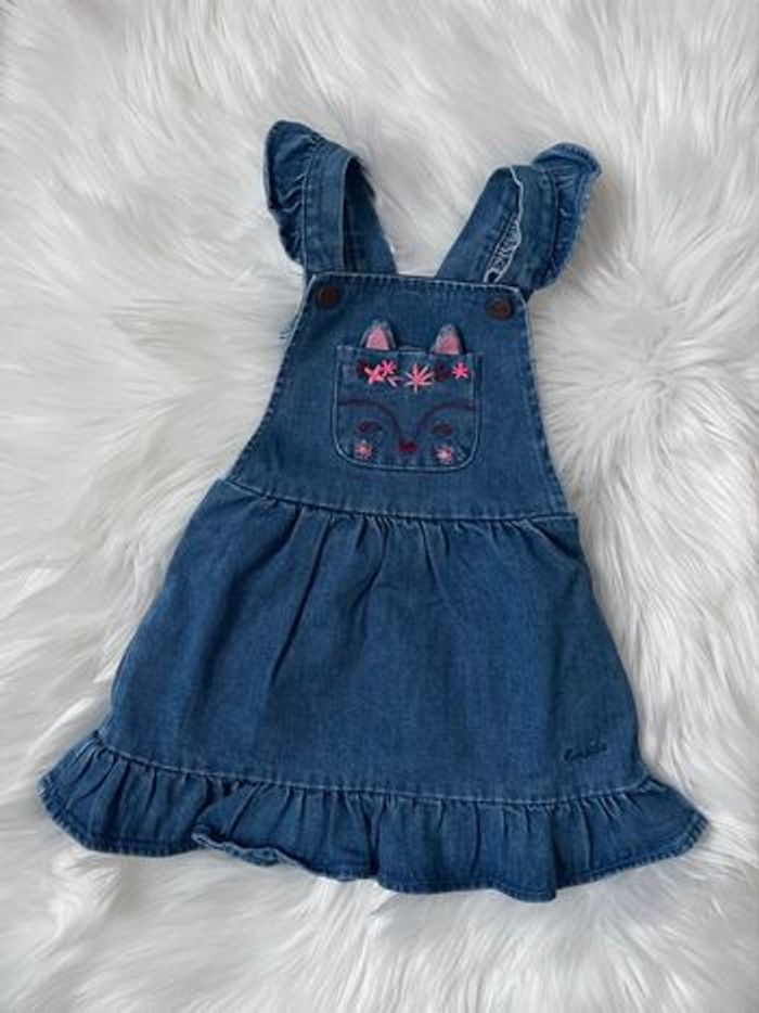 Salopette en jean bébé fille 18mois Creeks