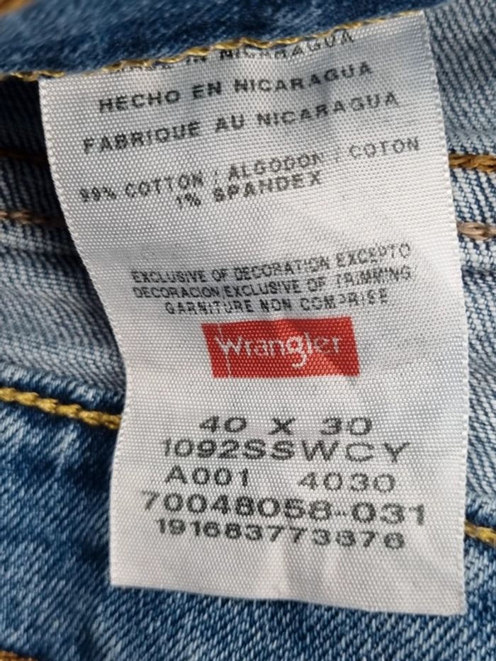 Jeans Slim Wrangler bleu – Taille 40x30 Hommes (mesures en photos) - photo numéro 8