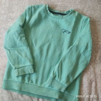 Pull col rond couleur menthe
