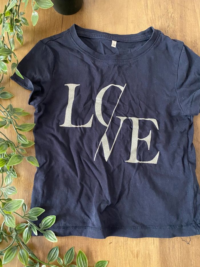 Tee shirt Love 7/8 ans