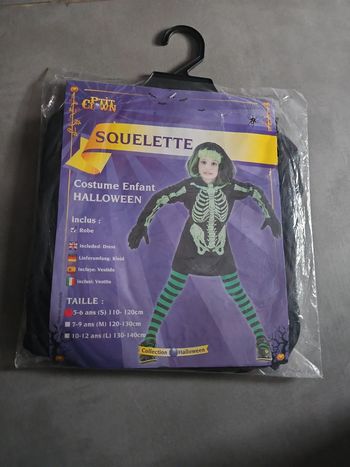 Robe squelette fille