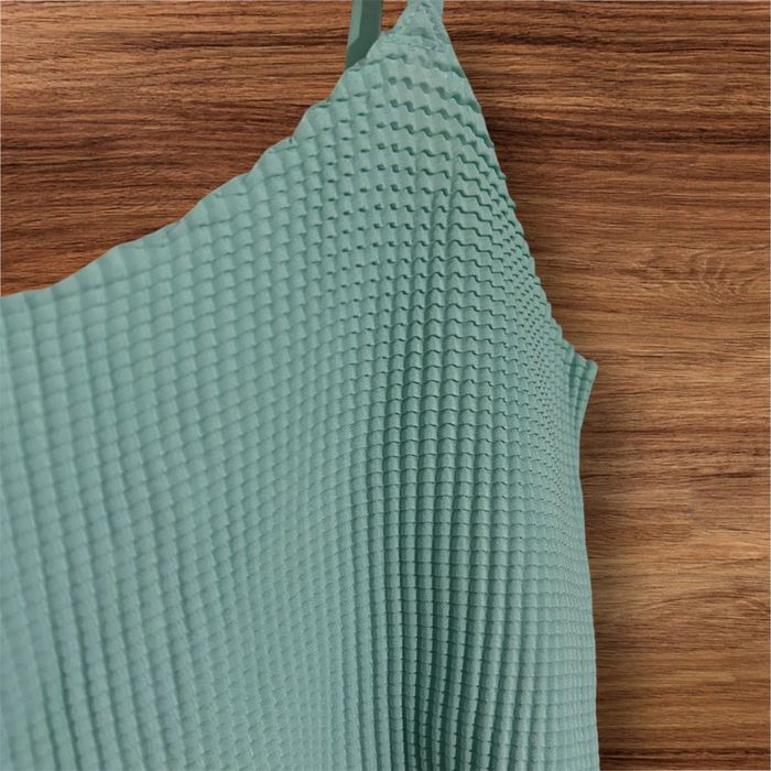 Crop top à bretelles bleu - 38/M - photo numéro 2