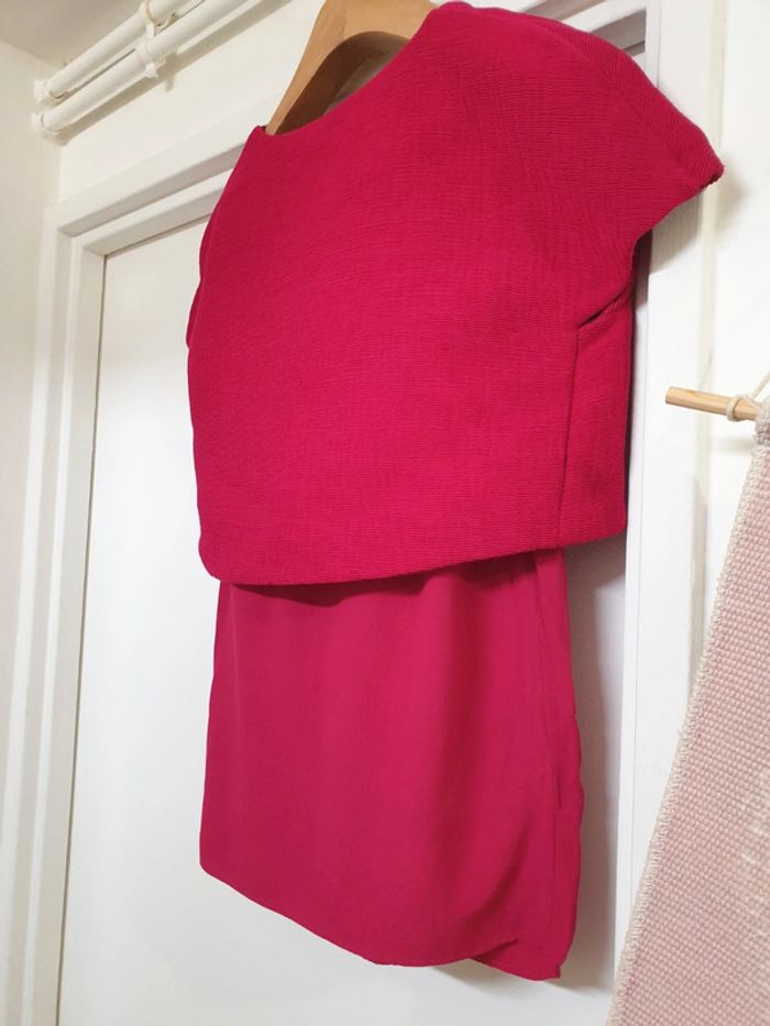 Haut Top Blouse Framboise Maje Taille 1 - photo numéro 7