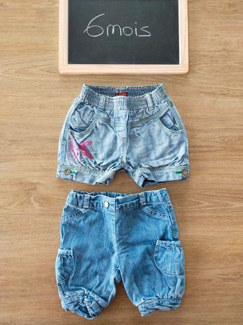 Shorts fille taille 6mois