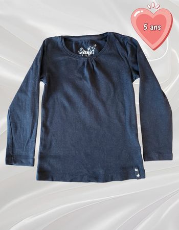 T-shirt haut manches longues fille 5 ans