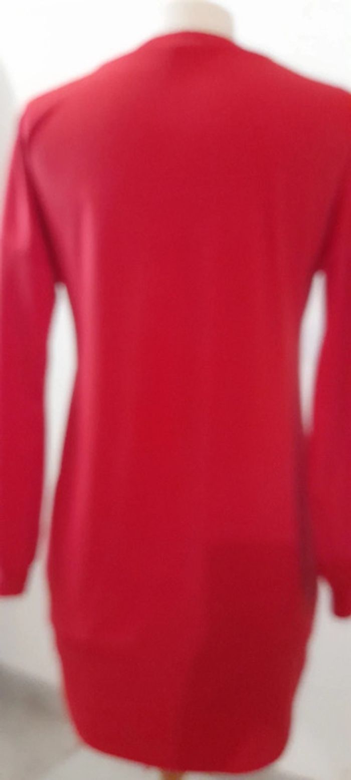 Robe rouge à perles taille 36 - photo numéro 2
