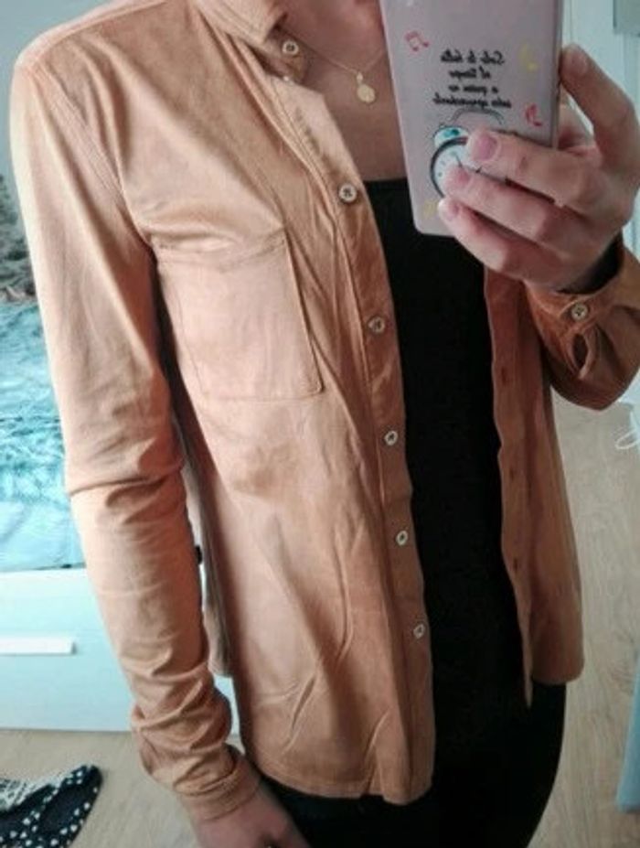 Veste/ chemise Camel type daim T.34/36 - photo numéro 2