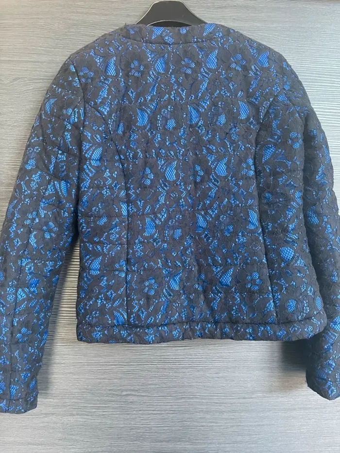Veste Morgan noire et marine dentelle 38/M - photo numéro 3