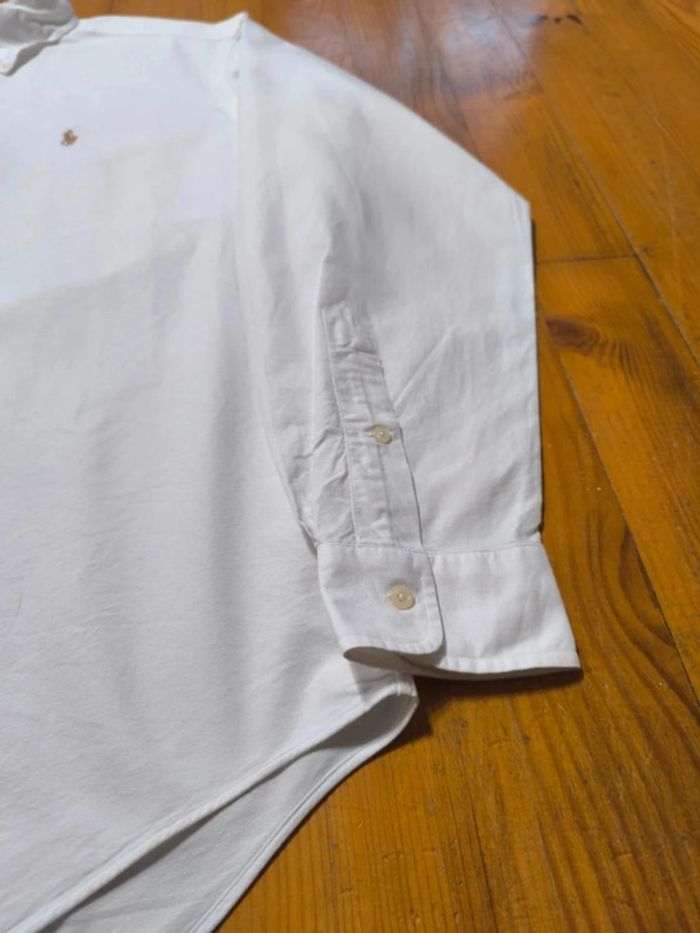 Chemise Manches longues - Ralph Lauren - Yarmouth - Logo brodé premium - Blanc - Taille M - photo numéro 6